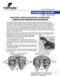 ISO/TS16949 Registered  Technical Bulletin TB-029 • October[removed]No-Slack® (5092) & No-Slack® II[removed])