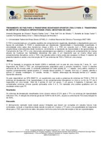 TREINAMENTO DE PAIS PARA O TRANSTORNO DESAFIADOR OPOSITOR (TDO) E PARA O TRANSTORNO DE DÉFICIT DE ATENÇÃO E HIPERATIVIDADE (TDAH): UM ESTUDO DE CASO Amanda Margarida de Oliveira¹, Rayssa Santos Lima ¹, Thais Dell’