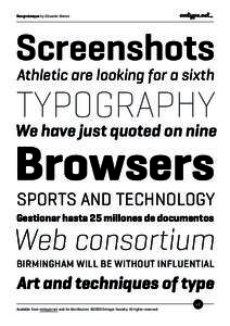 Geogrotesque by Eduardo Manso  Screenshots Athletic are looking for a sixth  Typography