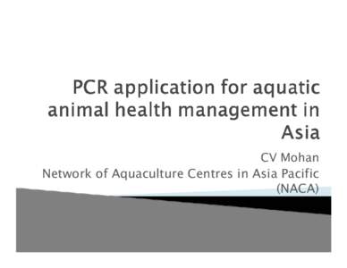 PCR application for aquatic animal health management in Asia