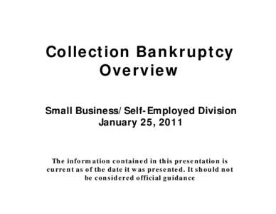 Microsoft PowerPoint - Collection Bankruptcy Overview[removed]