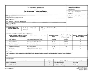 2. Award or Grant Number  U.S. DEPARTMENT OF COMMERCE[removed]M09002N