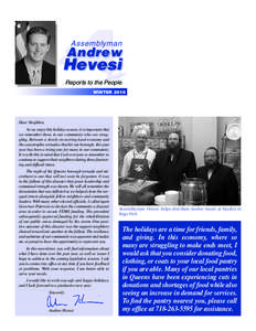 Assemblyman  Andrew Hevesi Reports to the People