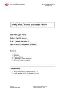 Microsoft Word - ahrc-waiver-of-deposit-v1-2.rtf