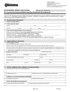 Development Permit Application Form