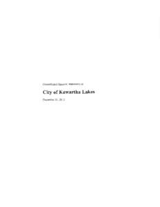 Consolidated financial statements  of City of Kawartha Lakes December