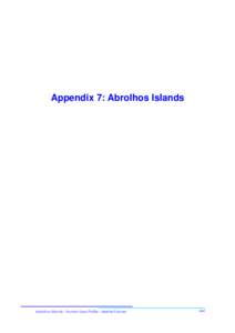 Appendix 7 Abrolhos Islands