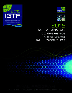 2015  ASPRS ANNUAL CONFERENCE and co-located
