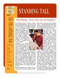 STANDING TALL  FACTS: •  Up to 42% of