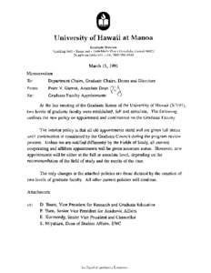 [Jniversity of Hawaii at Manoa Graduate Division S p a l d i n gH a l l . R o o m3[removed]0M a i l e W a y . H o n o l u l u ,H a w a i i[removed][removed]1 4(,B 0 B 9 T e i e p h o n e( B 0 B 9