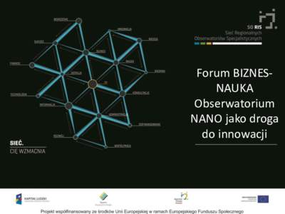 Forum BIZNESNAUKA Obserwatorium Kliknij, aby edytować styl wzorca podtytułu NANO jako droga do innowacji