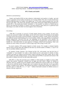 OECD Family Database www.oecd.org/social/family/database OECD - Social Policy Division - Directorate of Employment, Labour and Social Affairs PF1.3: Family cash benefits  Definitions and methodology