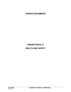 Safety engineering / Civil engineering / Occupational safety and health / General contractor / Canada Labour Code / Medical prescription / Contractor screening / Safety / Construction / Risk