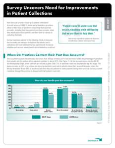 How does your practice stack up in patient collections? A recent survey of 100 U.S. dental and orthodontics practices asked a wide range of questions concerning their past due accounts, including how they contact past du