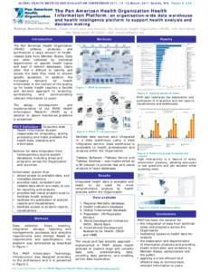 Tableau Software / Data warehouse / Pan American Health Organization / 2-Amino-1-methyl-6-phenylimidazo(4 / 5-b)pyridine / Metadata / Data integration / Data management / Information / Data