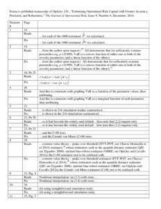 Errata to published manuscript of Opdyke, J.D., “Estimating Operational Risk Capital with Greater Accuracy, Precision, and Robustness,” The Journal of Operational Risk, Issue 9, Number 4, December, 2014. Erratum # 1