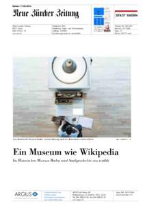 Datum: Neue Zürcher Zeitung 8021 Zürichwww.nzz.ch