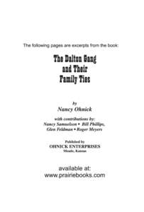 Crime in Kansas / United States / Outlaws / Emmett Dalton / The Daltons / Bill Doolin / When the Daltons Rode / Frank Dalton / Wild Bunch / Dalton Gang / James-Younger Gang / American Old West