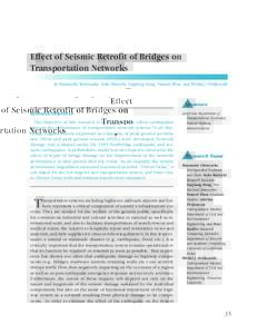 Effect of Seismic Retrofit of Bridges on Transportation Networks