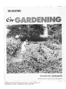 On gardening /  Marilyn Ziebarth.