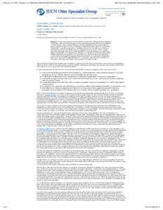 Shannon, J.S[removed]Progress on Californian Otter Research IUCN Otter Spec. Group Bull. 6: ...  http://iucnosg.org/Bulletin/Volume6/Shannon_1991.html Last Update: Wednesday September 20, [removed]Home] | [Site Map] | [C