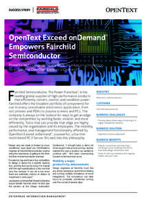 SUCCESS STORY  OpenText Exceed onDemand