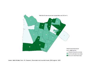 Source : INSEE RP 2010, Carte : M. Pavasovic, Observatoire de la société locale, 2014.Logiciel : QGIS.   