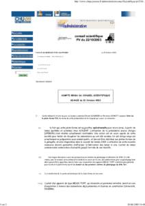 1 sur 2  http://www.chups.jussieu.fr/administration/conseilScientifique/pv2210... conseil scientifique PV du