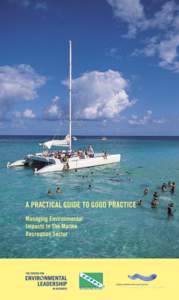 A PRACTICAL GUIDE TO GOOD PRACTICE Managing Environmental Impacts In The Marine Recreation Sector  TABLE OF CONTENTS