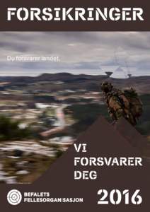 FORSIKRINGER Du forsvarer landet. Foto: Ole-Sverre Haugli, Forsvaret  VI