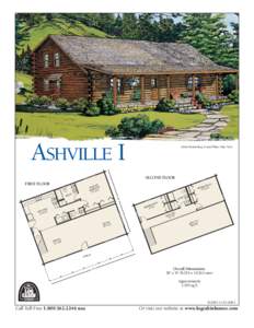 ASHVILLE I  Artist Rendering Actual Plans May Vary SECOND FLOOR FIRST FLOOR