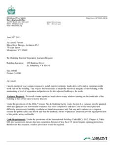 Division of Fire Safety Barre Regional Office 1311 US Route 302, Suite 500 Barre, VT[removed]www.vtfiresafety.org