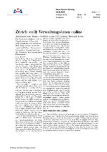 n  Neue Zürcher Zeitung[removed]Auflage/ Seite Ausgaben