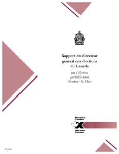 DURING THE REFERENDUM  Rapport du directeur général des élections du Canada sur l’élection