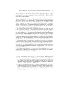 Plekos 10,2008,79–85 – http://www.plekos.uni-muenchen.de/2008/r-hofmann.pdf  79 Dagmar Hofmann: Suizid in der Sp¨atantike. Seine Bewertung in der lateinischen Literatur. Stuttgart: SteinerS. Euro 44.00.