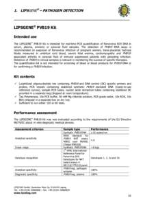 Laboratory techniques / Polymerase chain reaction / Molecular biology / Real-time polymerase chain reaction / Life Technologies / Parvovirus B19 / Parvovirus / Genotype / Biology / Science / Chemistry