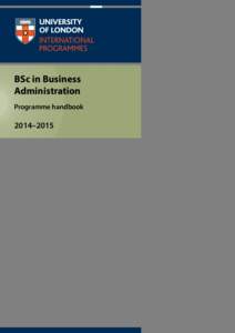 BSc in Business 	Administration 