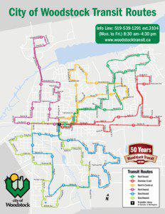 City  of Woodstock Transit Routes ood Dr