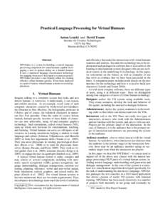 Information science / Artificial intelligence applications / Information retrieval / Natural language processing / User interfaces / Question answering / Virtual reality / Question / Virtual world / Science / Computational linguistics / Humanâ€“computer interaction