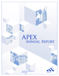 apex  Annual Report Annual General Meeting 2007 May 9th, 2007