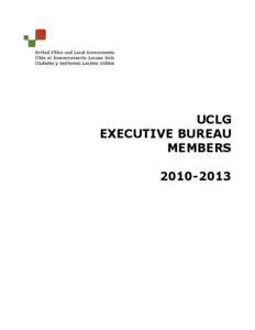 Management / Local government in the United States / United Cities and Local Governments / Anders Knape / Council of European Municipalities and Regions / Deputy mayor / Mayor / President / Jean-Claude Gaudin / Titles / Government / Politics