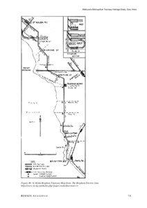 Melbourne Metropolitan Tramway Heritage Study, Gary Vines  Figure 46: St. Kilda Brighton Tramway Map from: The Brighton Electric Line
