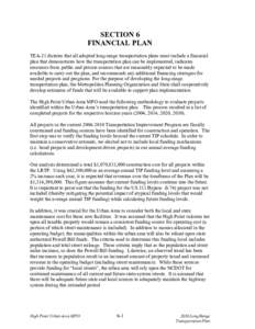 Microsoft Word - Section 6 -  Financial Plan.doc