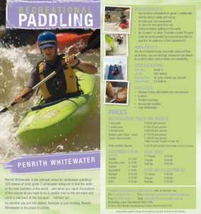 Canoeing / Whitewater sports / Olympic sports / Suburbs of Sydney / Rivers / Whitewater / Penrith Whitewater Stadium / Spraydeck / Cranebrook /  New South Wales / Sports / Boating / Water