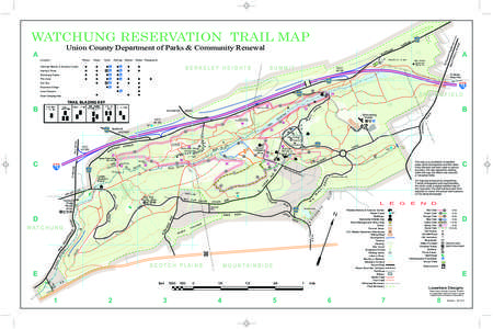 WATCHUNG RESERVATION TRAIL MAP Phone Wa t e r  To i l e t
