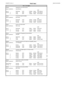 SEMESTERv.2  HIGHER EDUCATION TIMETABLE Year 1 core subjects