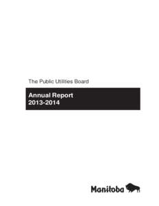 The Public Utilities Board  Annual Report[removed]  March 31, 2014
