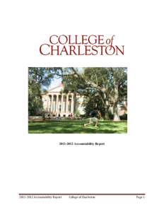 [removed]Accountability Report[removed]Accountability Report College of Charleston