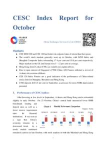 CESC Index October Report  for