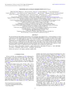 The Astrophysical Journal Letters, 792:L31 (6pp), 2014 September 10  Cdoi:L31